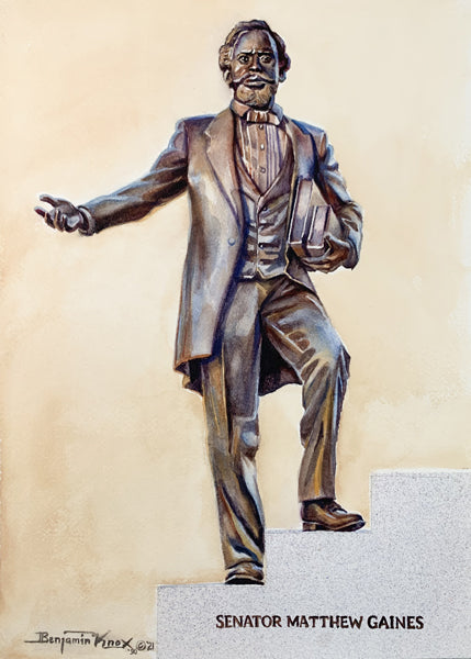 Senator Matthew Gaines Statue