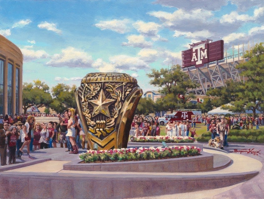 Texas A&M University - Ring Day - Print - Benjamin Knox Fine Art Gallery