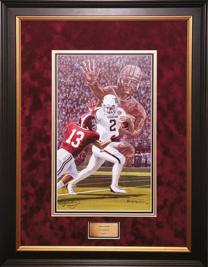 Johnny Manziel Heisman Signed Lithographic Print -Special Release