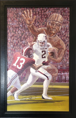 Johnny Manziel Heisman Signed Canvas Giclee -Special Release