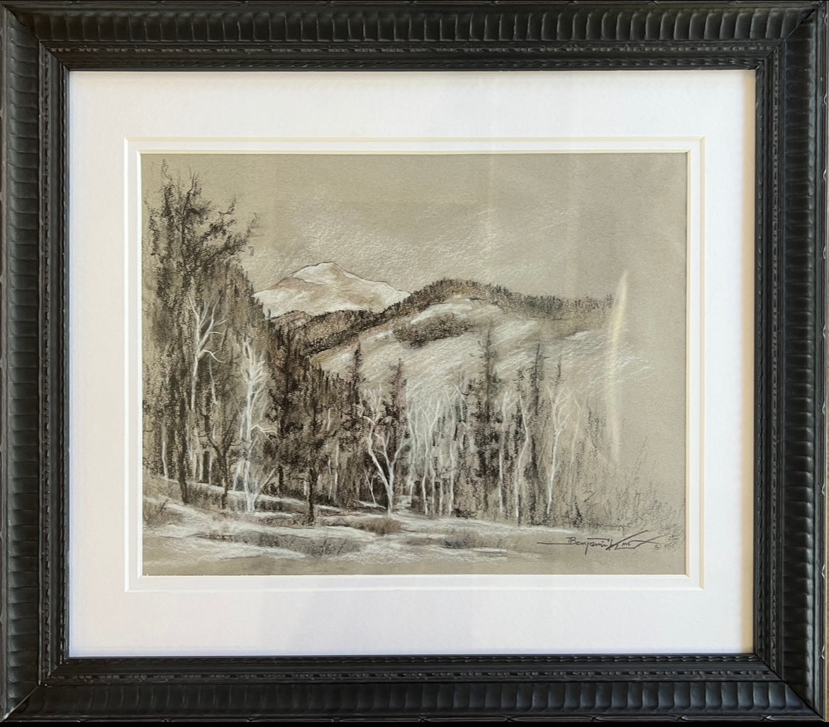 Wooded Mountain Sketch