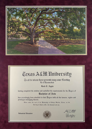 Diploma with Century Tree Color Print (LIVEARf)
