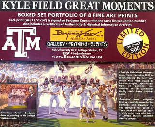 Kyle Field Great Moments - Boxed Set Portfolio of 8 Fine Art Prints