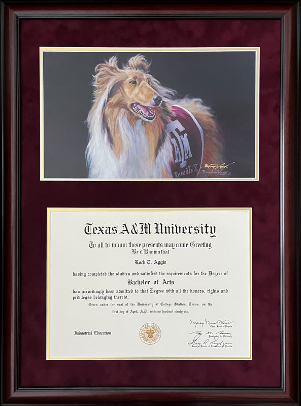 Diploma with Reveille X Print