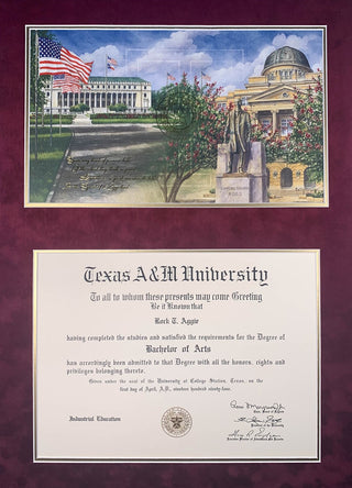 Diploma with Some May Boast Print (LIVEARf)