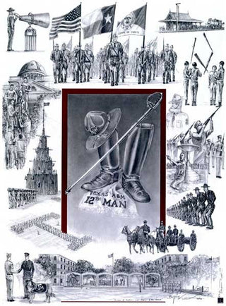 Texas A&M University - Founders of Tradition - Print - Benjamin Knox Fine Art Gallery