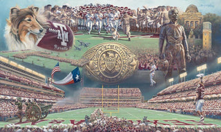 Texas A&M University - Home of the 12th Man - Print - Benjamin Knox Fine Art Gallery