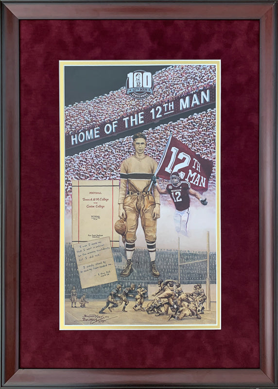 12th Man Centennial - Framed 2MSS