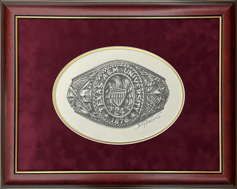 Texas A&M University Ring '24 - Framed 2MSP