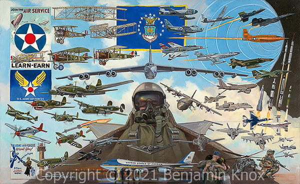 AIR FORCE Aim Fight, Win! Benjamin Knox Gallery - Main Image