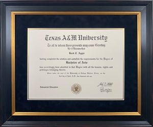 Diploma Only with Black Mat