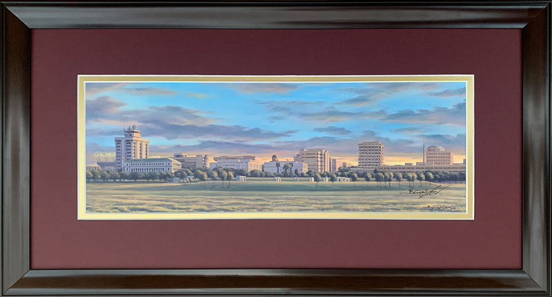 Sunset Over Aggieland - Framed 2MS