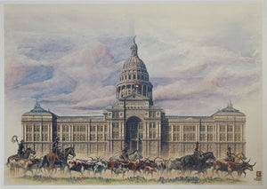 Texas State Capitol Art Card