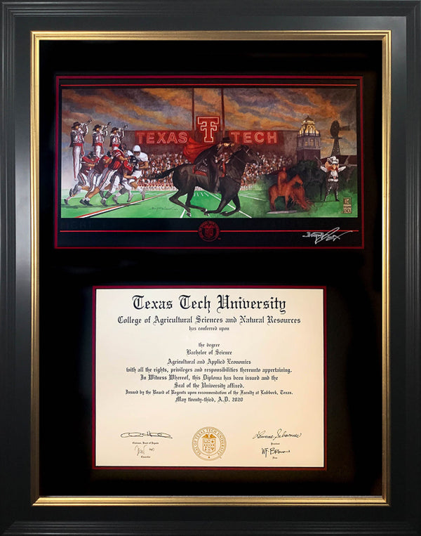 Texas Tech Diploma - Benjamin Knox Gallery