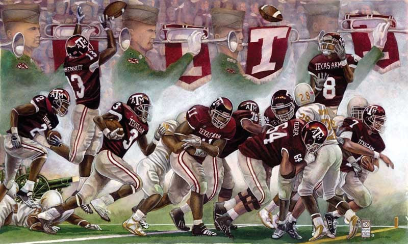 Texas A&M University - Texas Aggies Score - Print - Benjamin Knox Fine Art Gallery