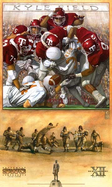 Texas A&M University - Farmers Fight - Print - Benjamin Knox Fine Art Gallery