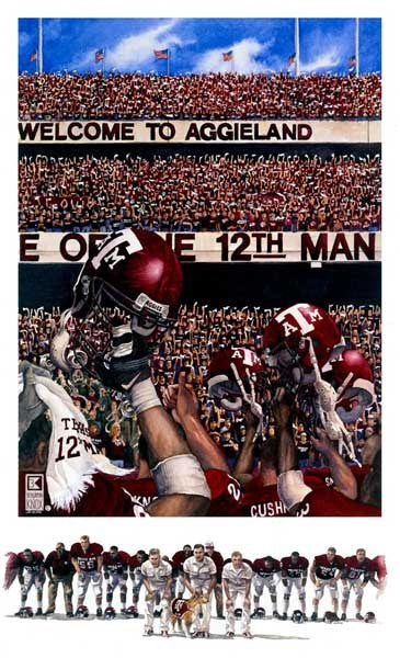 Texas A&M University - Maroon Out - Print - Benjamin Knox Fine Art Gallery