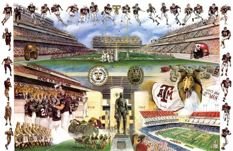 Texas A&M University - New Kyle Field ArtCanvas