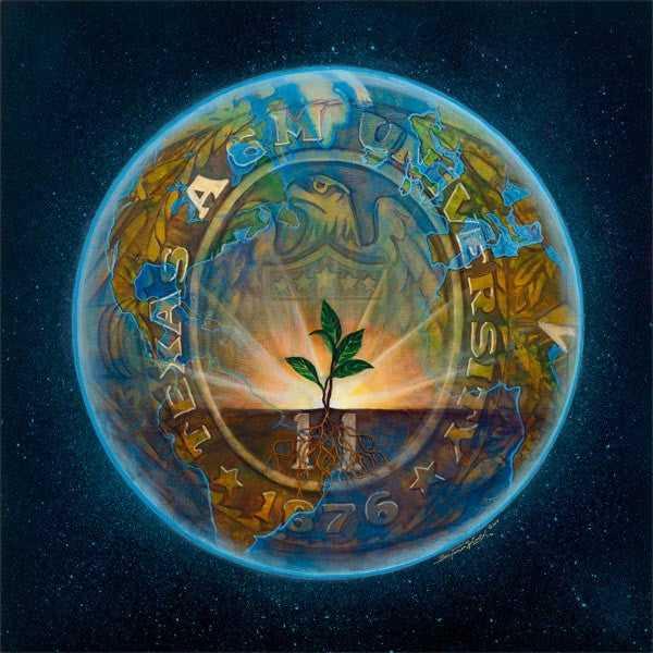 Texas A&M University - College of Agriculture Centennial Print - Print - Benjamin Knox Fine Art Gallery