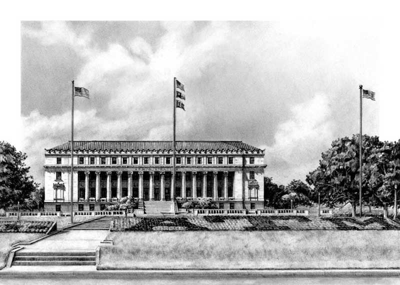 Administration Building - Print - Benjamin Knox Fine Art Gallery