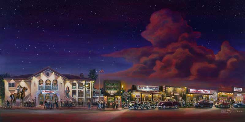 Northgate After the Game - Print - Benjamin Knox Fine Art Gallery