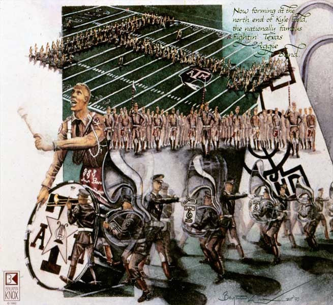 Texas A&M University - Band Collage - Print - Benjamin Knox Fine Art Gallery
