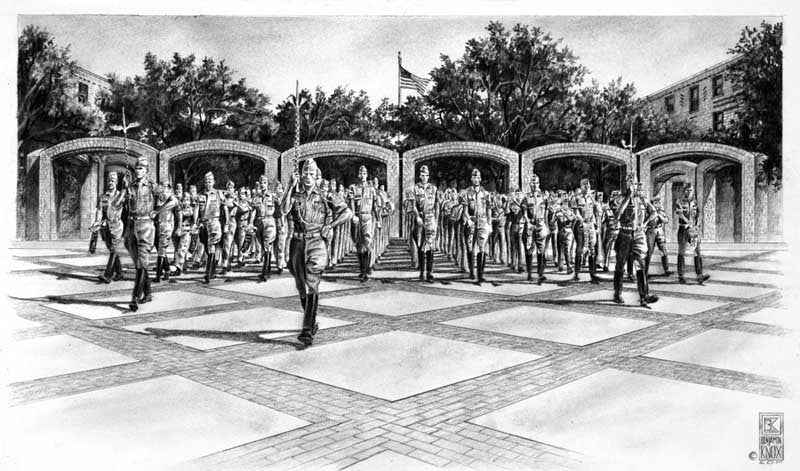 Texas A&M University - The Pulse of Aggieland - Print - Benjamin Knox Fine Art Gallery