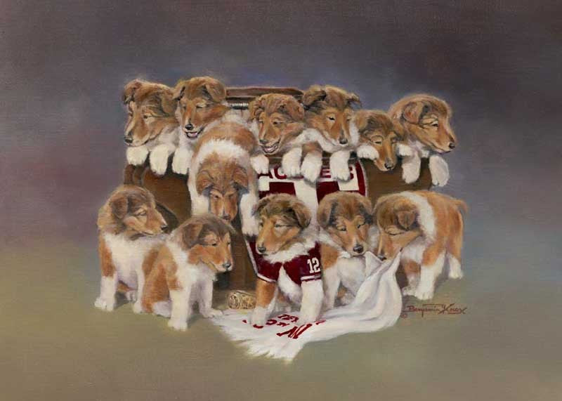 The 12th Puppy - Print - Benjamin Knox Fine Art Gallery